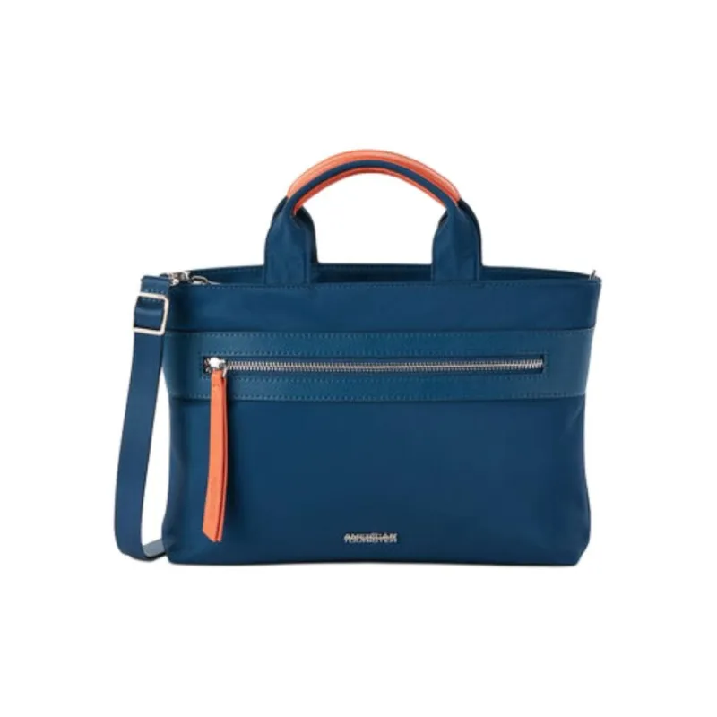 AMERICAN TOURISTER Polyester Shoulder Bag, Crossbody Bag, Handbag Medium Size Women's Marine Blue-0