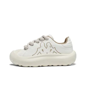 Kappa Anti Slip Wear Resistant Low Top Skateboard Shoes Women's White Brown