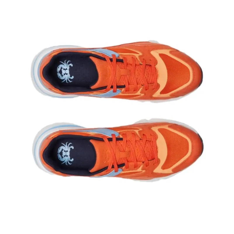 Under Armour Forge Anti-Slip Wear-Resistant Low-Top Casual Shoes Unisex Orange-3
