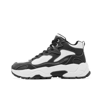 QIAODAN Casual Shoes Men High Top Black/Jordan White