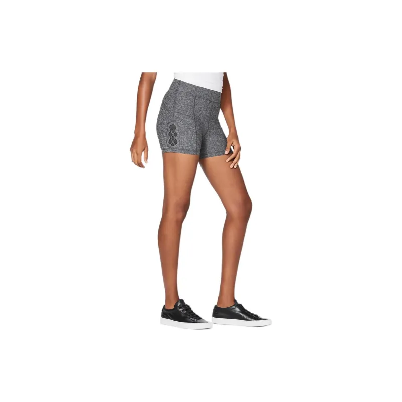 Lululemon Tied To It Sports Shorts Women's Gray White-1