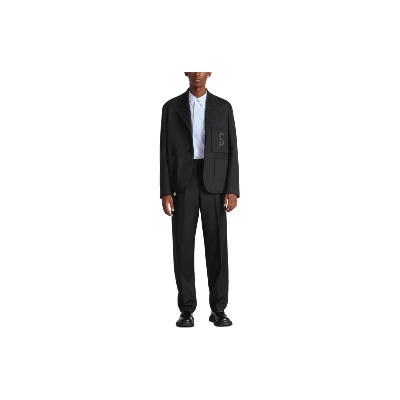 DIOR Pleat Detailed Straight Leg Trousers-1