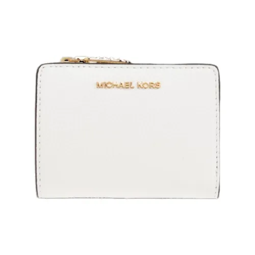 MICHAEL KORS Leather Wallet Women's White