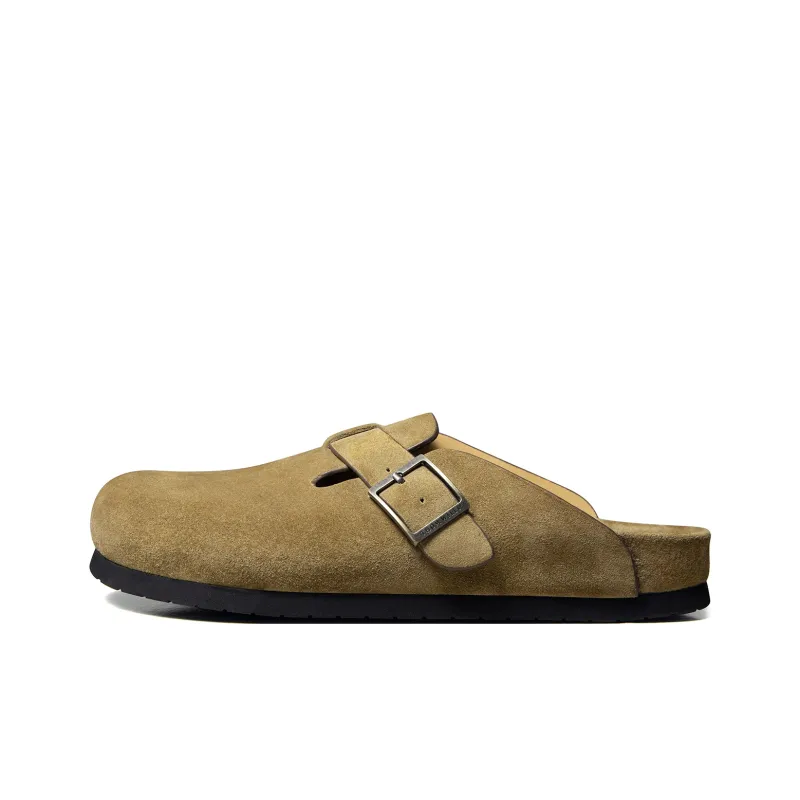 THOM WILLS Slide Slippers Men Greige/Khaki-8