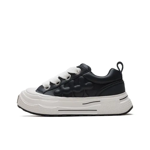 SHOOT BRAND Reprise Black Plum Slip Resistant Height Increasing Low Top Skateboard Shoes Unisex Black