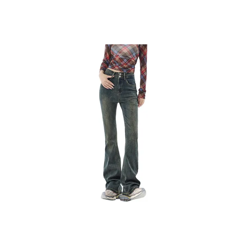 YINLEI Jeans Women's Concrete Gray-1
