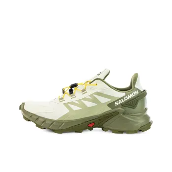 SALOMON Supercross 4 Anti-Slip Wear-Resistant Low-Top Running Shoes Men's Cream Green