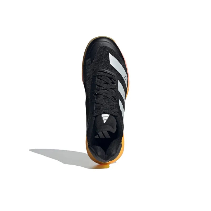 Adidas Adizero Fastcourt Anti Slip Wear Resistant Low Top Training Shoes Women's Black White Yellow-4