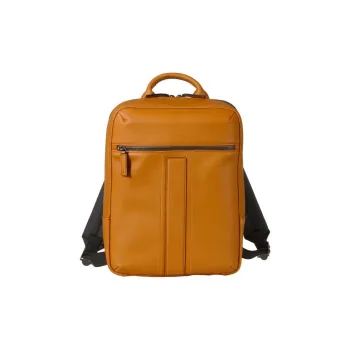 SAMSONITE Cow Leather Backpack Unisex Yellow