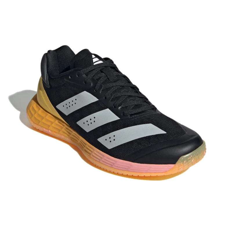 Adidas Adizero Fastcourt Anti Slip Wear Resistant Low Top Training Shoes Women's Black White Yellow-2
