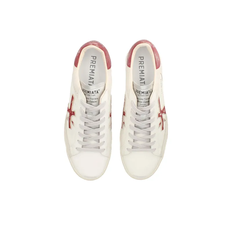 PREMIATA Steven Low-Top Skateboard Shoes Men's Beige-5
