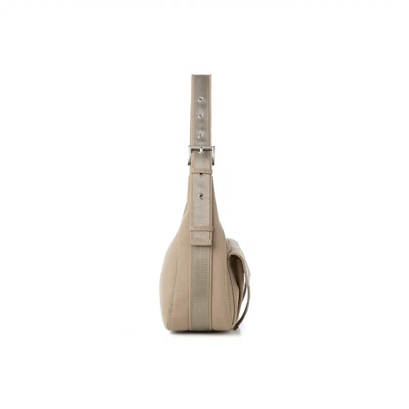 SQUARE Line Canvas Shoulder Bag Medium Size Women's Multicolor-2