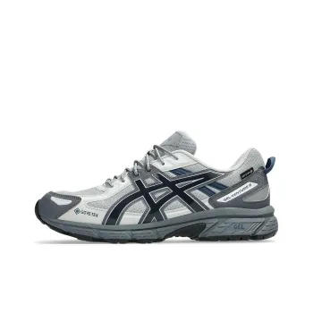 Asics Gel Venture 6 Anti Slip Wear Resistant Low Top Running Shoes Unisex Light Gray