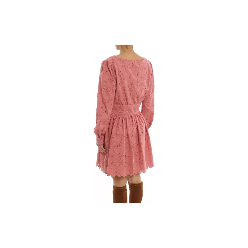 MICHAEL KORS FW22 Long Sleeved Dress Women's Red-3