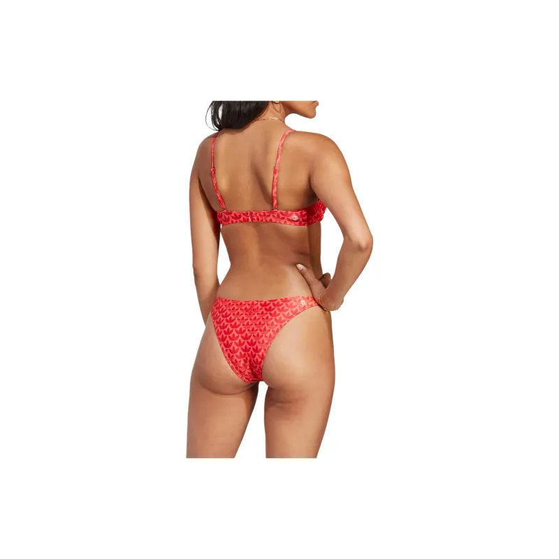 Adidas Originals Monogram Swim Top Two-Piece Swimsuits Women's Red-4