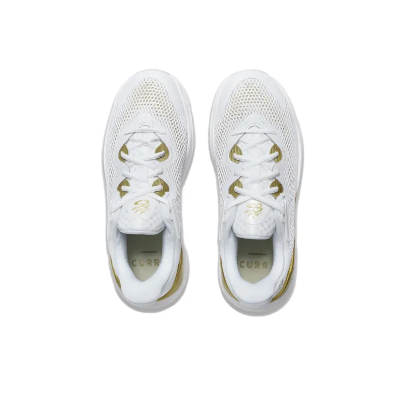 Under Armour Curry Splash 24 Anti Slip Wear Resistant Low Top Basketball Shoes Unisex White-3
