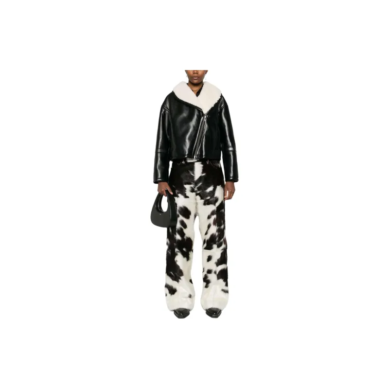 STAND STUDIO Faux leather Biker Jacket-1