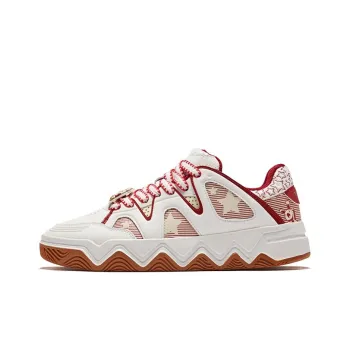 Erke Anti Slip And Wear Resistant Lightweight Low Top Skateboard Shoes Men's That Rabbit Color Scheme