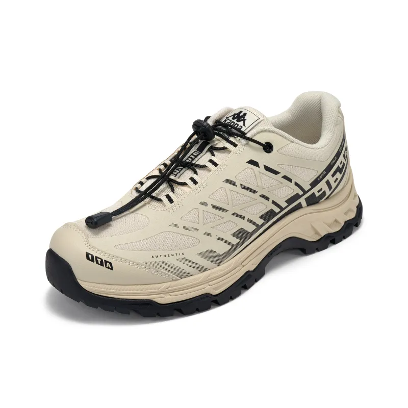 Kappa Wear-Resistant Slip-Resistant Low-Top Running Shoes Men's White Black-2