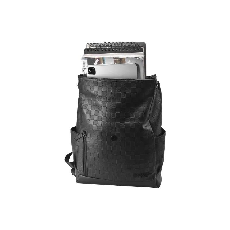 ONRF PVC Backpacks Backpack Laptop Bags Unisex Black-2