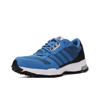 Adidas Marathon 10 Anti-Slip Wear-Resistant Low-Top Running Shoes Men's Blue