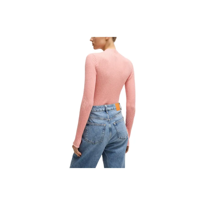 HUGO BOSS Mock neck Ribbed knit Jumper-2