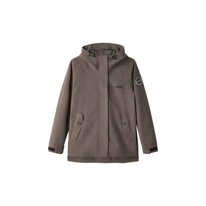 Skechers Windbreaker Jacket Women's Chocolate Brown-1