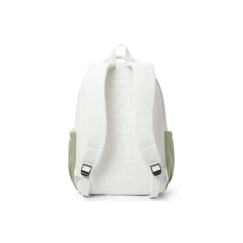 Pepsi Fabric Backpack Laptop Bag Backpack Regular Unisex White Green/Black-4