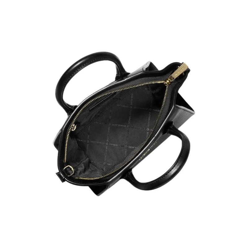 MICHAEL KORS Avril Cow Leather Handbag Shoulder Bag Crossbody Bag Small Size Women's Black-6