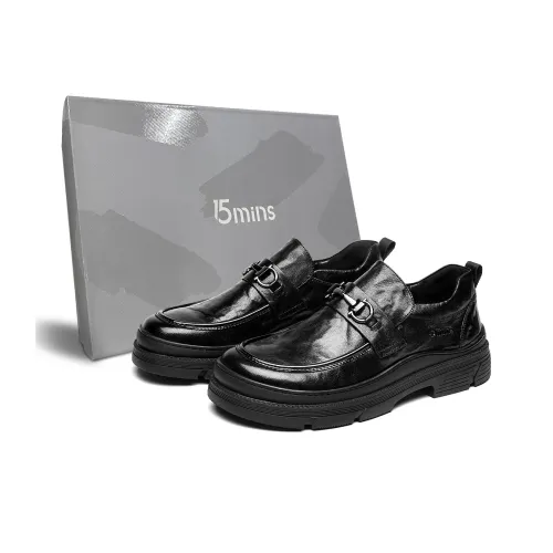 15 MINS Loafers Men Black