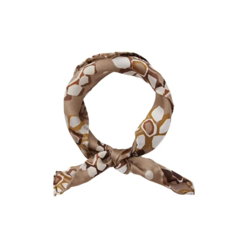 LARDINI Mulberry Silk Silk Scarves Men's Light Coffee-1