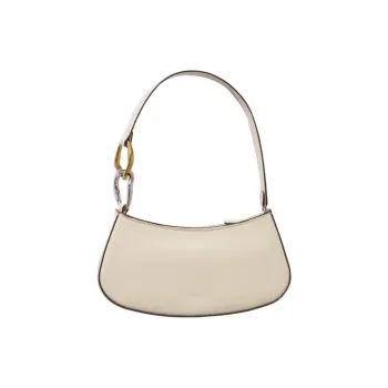 Staud Cow Leather One Shoulder Handbags Medium Size Women's White