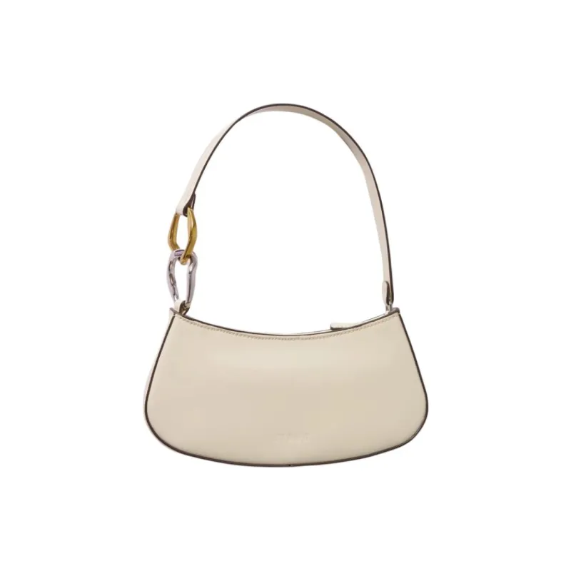Staud Cow Leather One Shoulder Handbags Medium Size Women's White-0