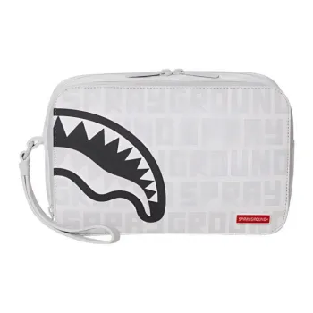 SPRAYGROUND PVC Clutch Medium Size Women's Raw White