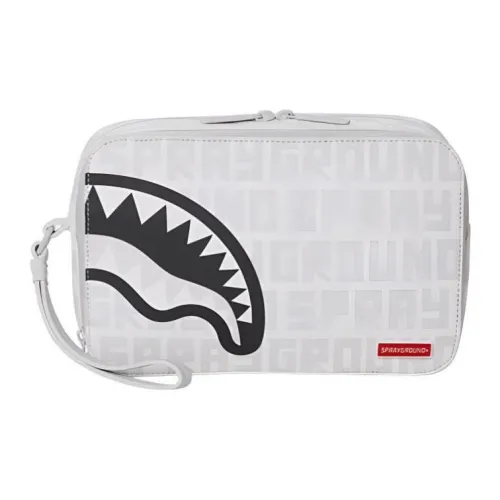 SPRAYGROUND Clutch Raw White