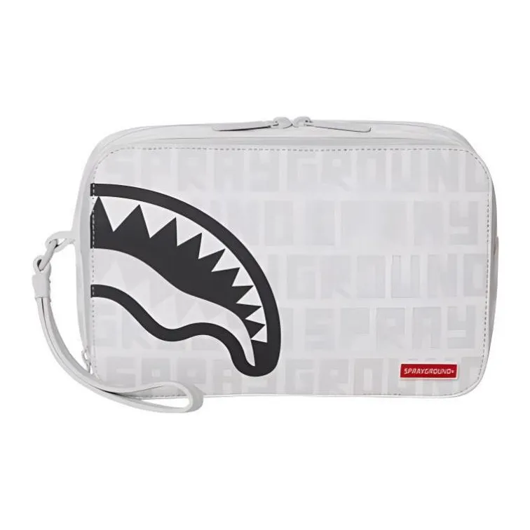 SPRAYGROUND PVC Clutch Medium Size Women's Raw White-0