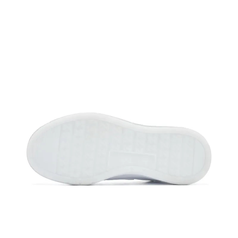 QIAODAN Skateboard Shoes Women's High Top Jordan White/Sunlight Blue-4