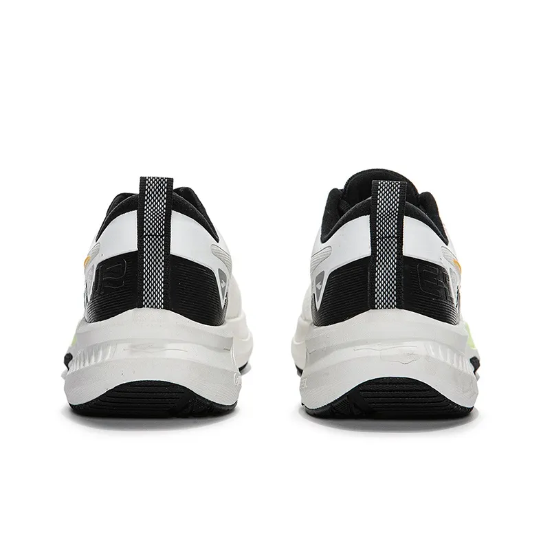 Erke Anti Slip And Wear Resistant Rebound Low Top Long Distance Running Running Shoes Men's White Black-2