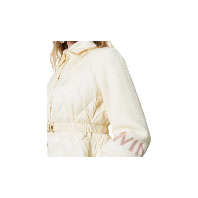 Twinset Panelled Quilted Jacket-5