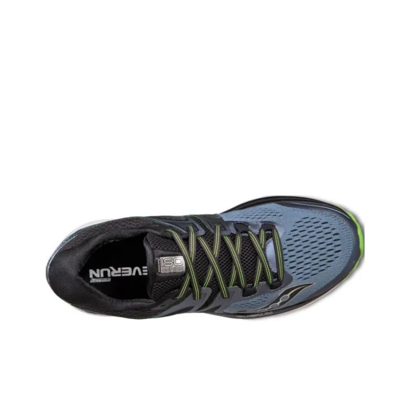 Saucony Triumph ISO 3 Cushioning, Wear Resistant Low Top Running Shoes Men's Gray Blue-2