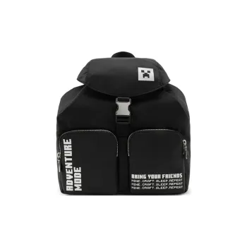 LACOSTE Fabric Backpack Medium Size Women's Black