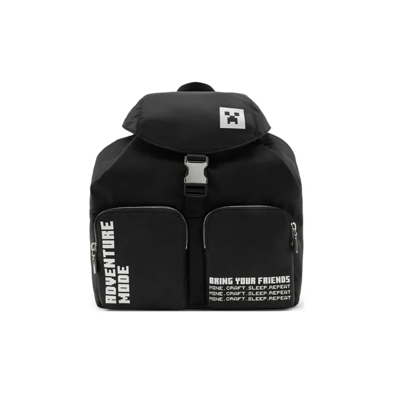 LACOSTE Fabric Backpack Medium Size Women's Black-0