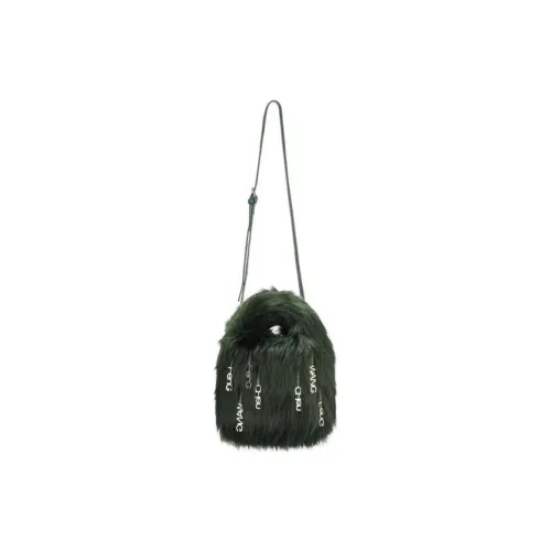 Hla Down Jackets Men Polyester Shoulder Bag, Crossbody Bag Regular Unisex Green