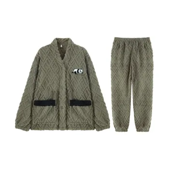 Qiao Ni Tong Pajama Set Men's Green