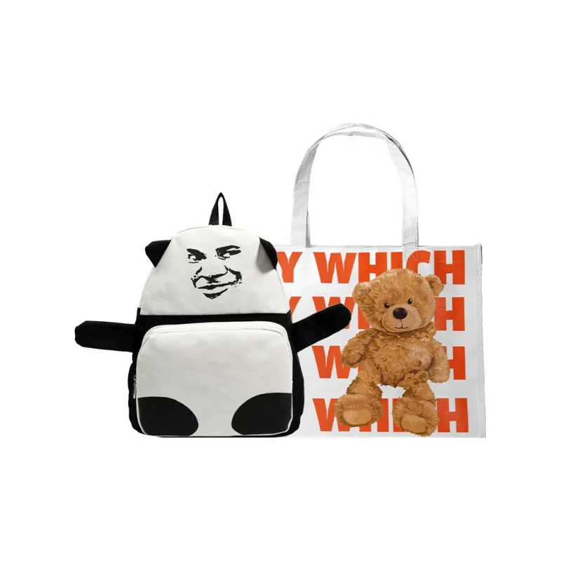 Bywhich Canvas Backpack Regular Unisex White-4