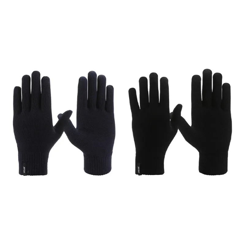 PEAK Acrylic Knit Gloves Unisex Multiple Colors-10