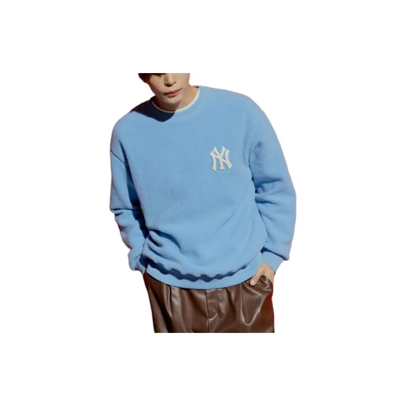 MLB Base Logo Sweatshirts Unisex Blue-4