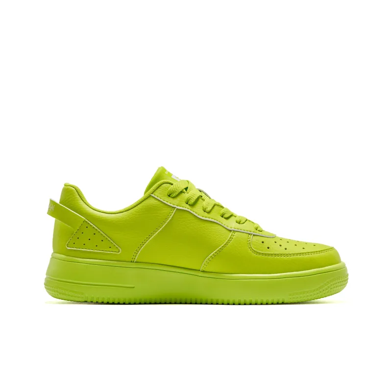 QIAODAN Skateboard Shoes Men Low Top Sour Lime Green-1