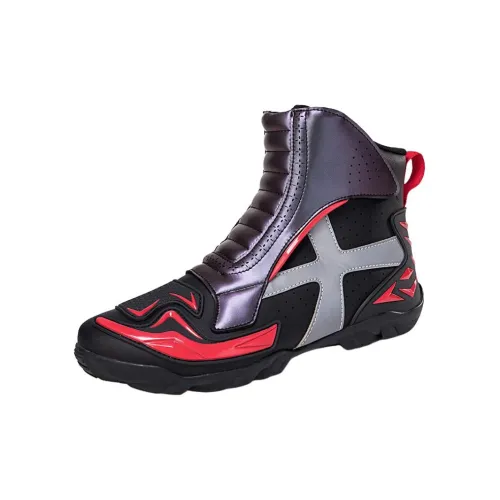 Yalu Breathable Warm Water-Resistant Wear-Resistant Cushioning Height Increasing Protective Motorcycle Shoes Unisex