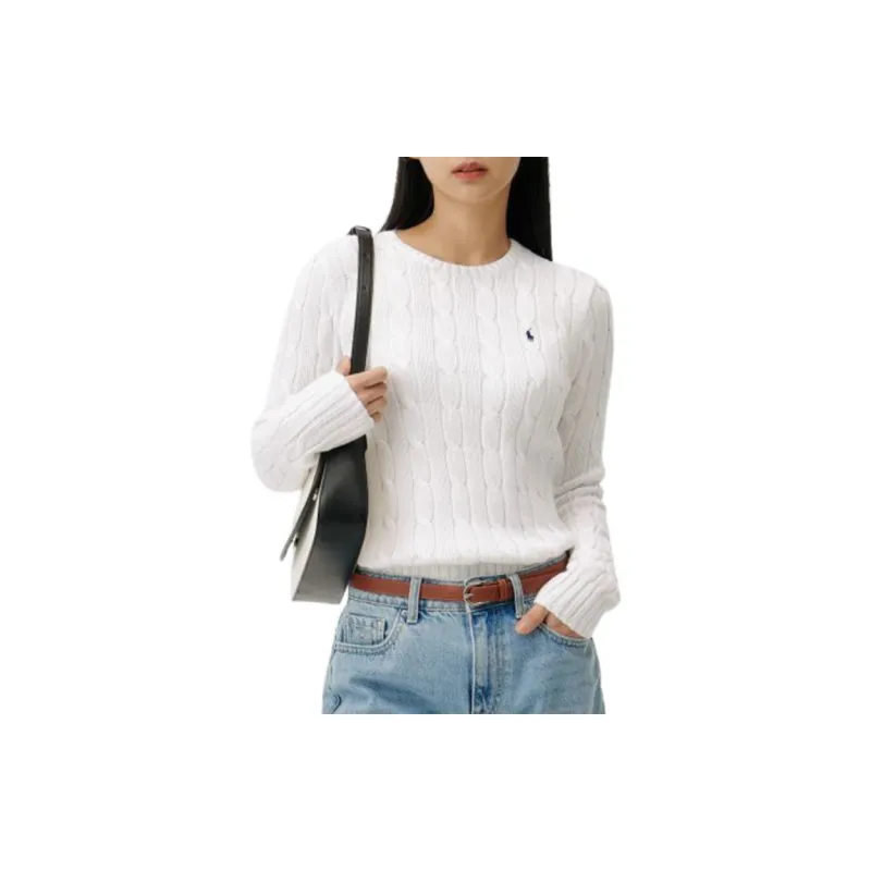 Polo Ralph Lauren Women's Julianna Long Sleeve Pullover 'White'-2